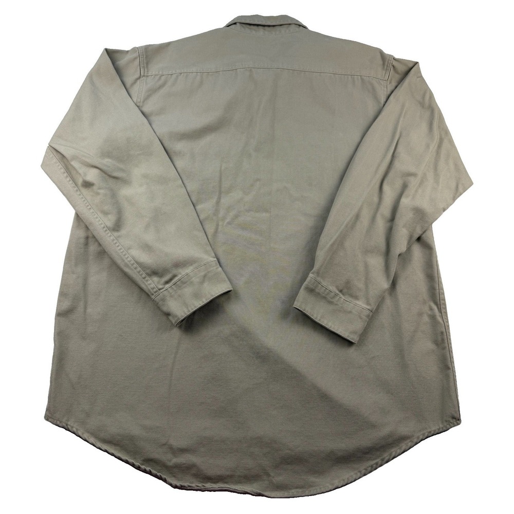 Arborwear USA Heavyweight Cotton Work Shirt XL Khaki Pullover Utility Gorpcore - Picture 4 of 6